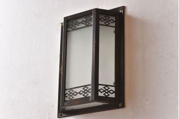アンティーク　すりガラス入り!レトロモダンな壁掛け照明カバー(1)