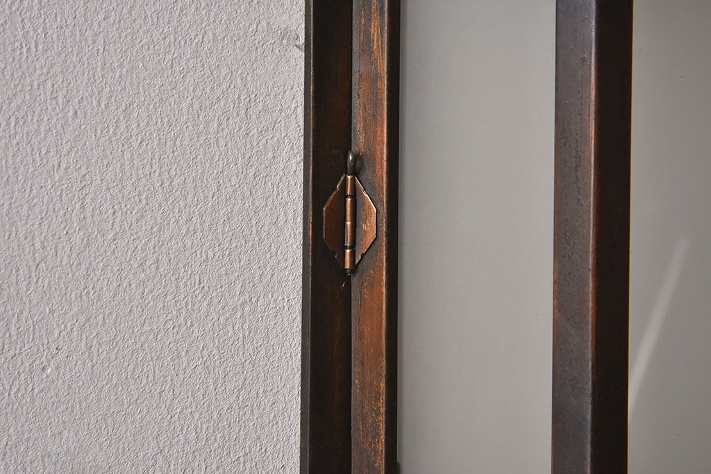 アンティーク　すりガラス入り!レトロモダンな壁掛け照明カバー(1)