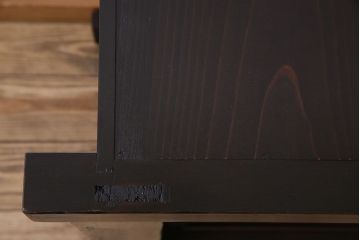 アンティーク家具　古民具・骨董　五尺　横桟戸の古い水屋箪笥サイドボード(リビングボード・テレビボード)