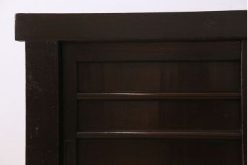 アンティーク家具　古民具・骨董　五尺　横桟戸の古い水屋箪笥サイドボード(リビングボード・テレビボード)