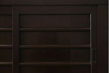 アンティーク家具　古民具・骨董　五尺　横桟戸の古い水屋箪笥サイドボード(リビングボード・テレビボード)