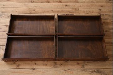 ヴィンテージ家具　オーク材製　パーケット天板!フランスビンテージのチェスト(引き出し)