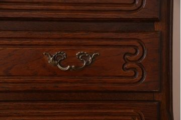 ヴィンテージ家具　オーク材製　パーケット天板!フランスビンテージのチェスト(引き出し)