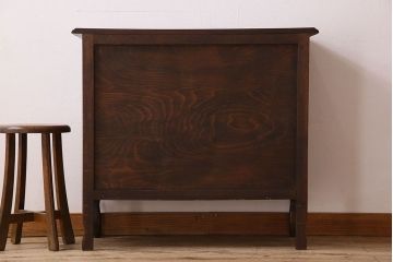 ヴィンテージ家具　オーク材製　パーケット天板!フランスビンテージのチェスト(引き出し)