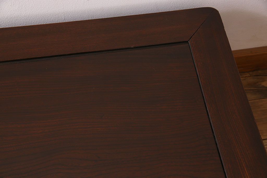 アンティーク家具　和製アンティーク　総欅製の古い座卓(センターテーブル)(3)