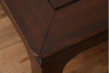 アンティーク家具　和製アンティーク　総欅製の古い座卓(センターテーブル)(3)