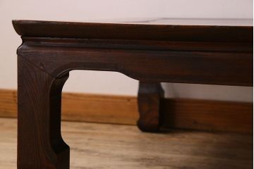 アンティーク家具　和製アンティーク　総欅製の古い座卓(センターテーブル)(3)