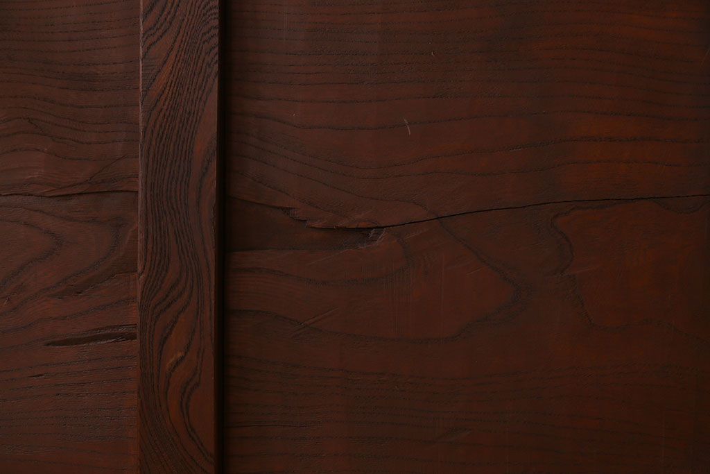 アンティーク家具　和製アンティーク　総欅製の古い座卓(センターテーブル)(3)