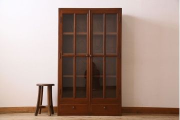 ヴィンテージ家具　ビンテージ　1960年代　樺材製　大ぶりな本箱(収納棚)(1)