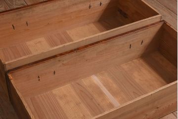 アンティーク家具　明治期　古民具・骨董　観音開き　時代箪笥ローボード(観音箪笥)