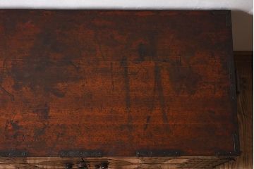 アンティーク家具　明治期　古民具・骨董　観音開き　時代箪笥ローボード(観音箪笥)