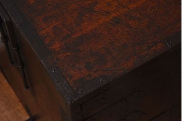 アンティーク家具　明治期　古民具・骨董　観音開き　時代箪笥ローボード(観音箪笥)