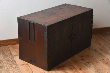 アンティーク家具　明治期　古民具・骨董　観音開き　時代箪笥ローボード(観音箪笥)