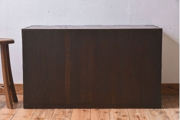 アンティーク家具　明治期　古民具・骨董　観音開き　時代箪笥ローボード(観音箪笥)