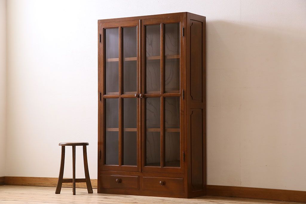 ヴィンテージ家具　ビンテージ　1960年代　樺材製　大ぶりな本箱(収納棚)(2)