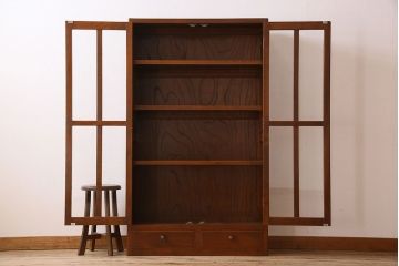 ヴィンテージ家具　ビンテージ　1960年代　樺材製　大ぶりな本箱(収納棚)(2)