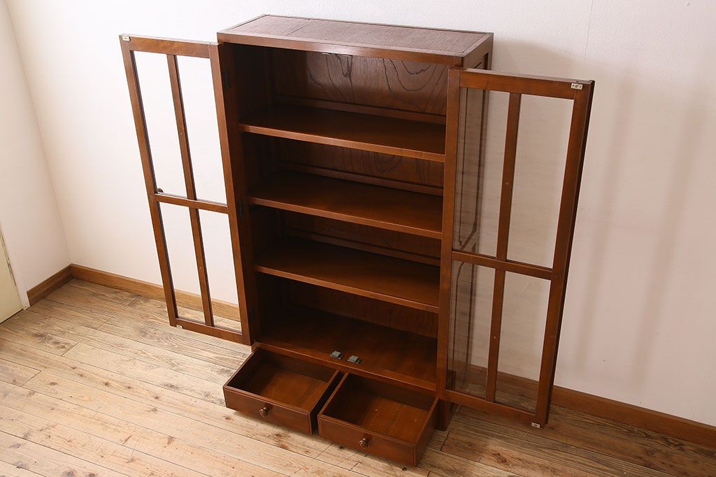 ヴィンテージ家具　ビンテージ　1960年代　樺材製　大ぶりな本箱(収納棚)(2)