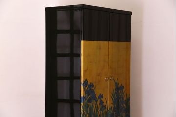中古　尾形光琳　燕子花図(左隻)　上品な衣装箪笥(ワードローブ)(1)
