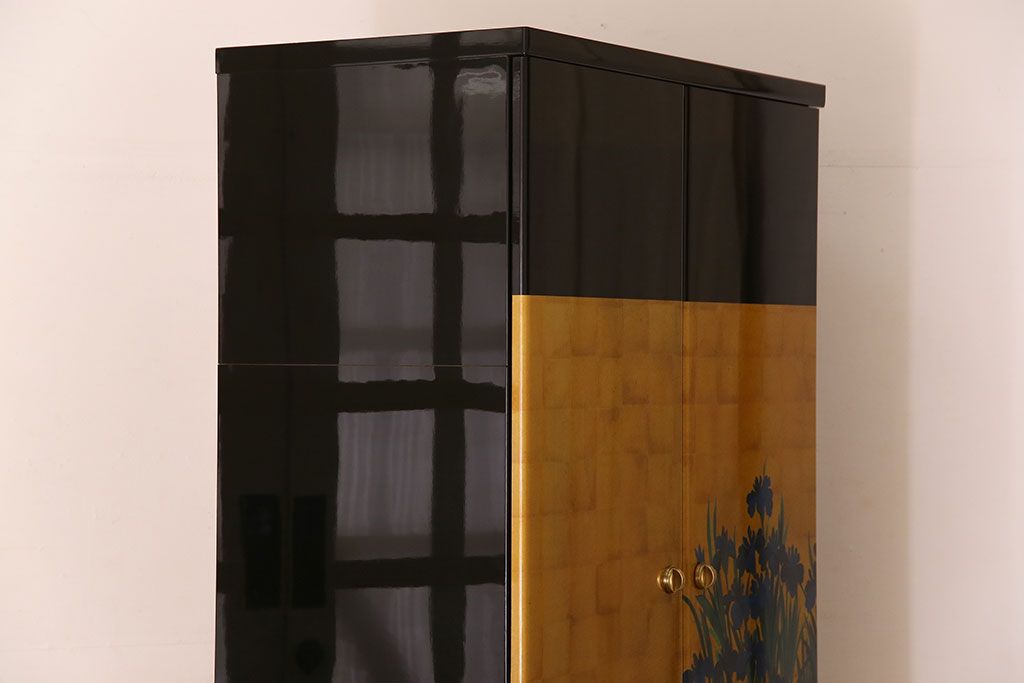 中古　尾形光琳　燕子花図(左隻)　上品な衣装箪笥(ワードローブ)(3)