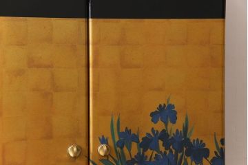 中古　尾形光琳　燕子花図(左隻)　上品な衣装箪笥(ワードローブ)(3)