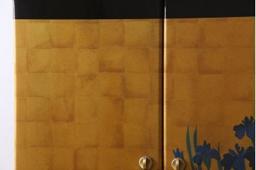 中古　尾形光琳　燕子花図(左隻)　上品な衣装箪笥(ワードローブ)(3)