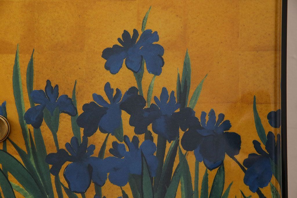 中古　尾形光琳　燕子花図(左隻)　上品な衣装箪笥(ワードローブ)(3)