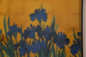 中古　尾形光琳　燕子花図(左隻)　上品な衣装箪笥(ワードローブ)(3)