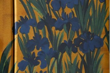 中古　尾形光琳　燕子花図(左隻)　上品な衣装箪笥(ワードローブ)(3)