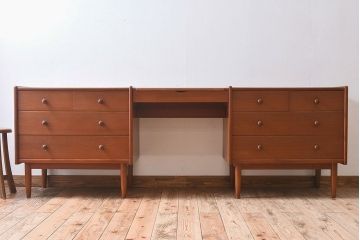 北欧家具　ビンテージ　チーク材　ドレッシングチェスト(ドレッサー)