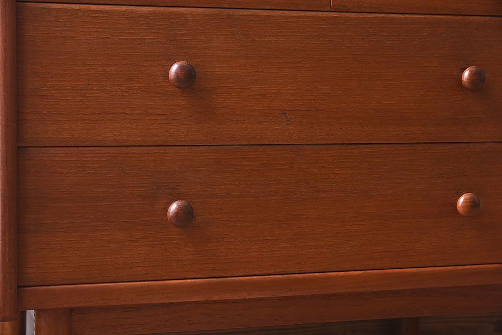 北欧家具　ビンテージ　チーク材　ドレッシングチェスト(ドレッサー)