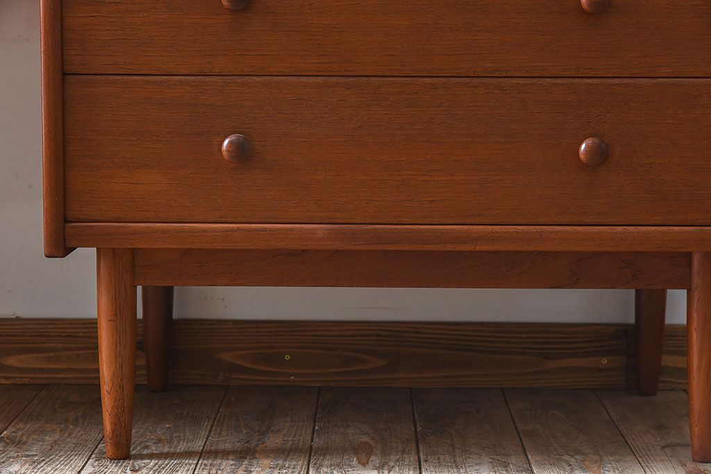 北欧家具　ビンテージ　チーク材　ドレッシングチェスト(ドレッサー)