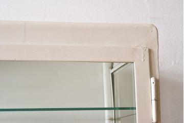 アンティーク家具　希少イギリスアンティーク　メタルキャビネット(ガラスケース・ショーケース)