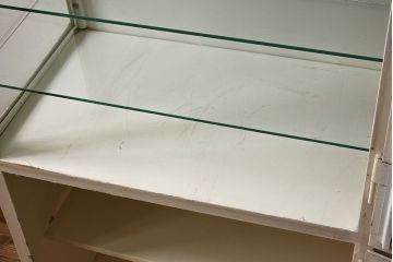 アンティーク家具　希少イギリスアンティーク　メタルキャビネット(ガラスケース・ショーケース)