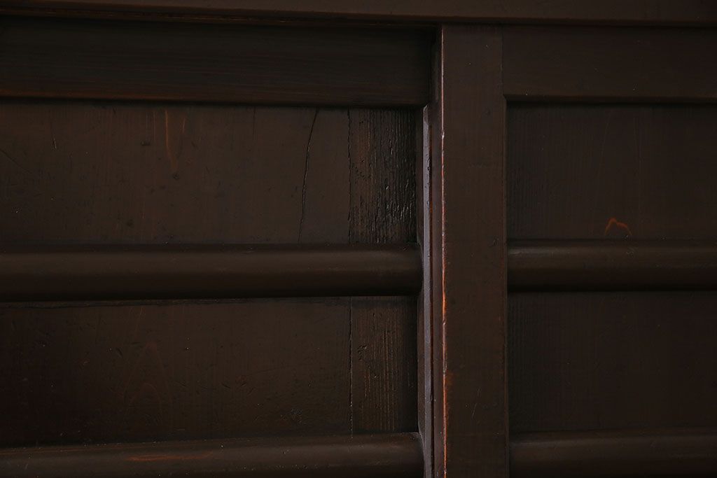 アンティーク家具　古民具・骨董　六尺　昇り引き出し付き!古い水屋箪笥サイドボード(リビングボード・テレビボード)