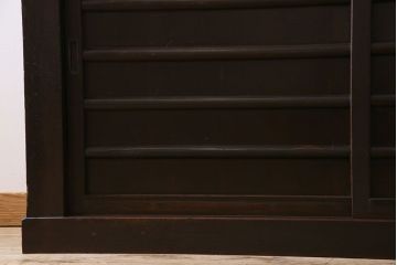 アンティーク家具　古民具・骨董　六尺　昇り引き出し付き!古い水屋箪笥サイドボード(リビングボード・テレビボード)