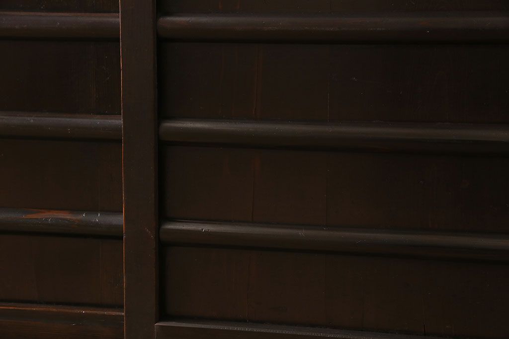 アンティーク家具　古民具・骨董　六尺　昇り引き出し付き!古い水屋箪笥サイドボード(リビングボード・テレビボード)