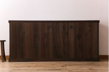 アンティーク家具　古民具・骨董　六尺　昇り引き出し付き!古い水屋箪笥サイドボード(リビングボード・テレビボード)