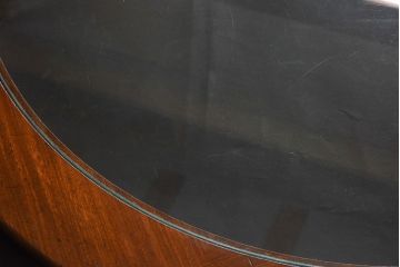 ヴィンテージ家具　G-plan(ジープラン)　北欧ビンテージ　ガラストップラウンドテーブル(センターテーブル・コーヒーテーブル)