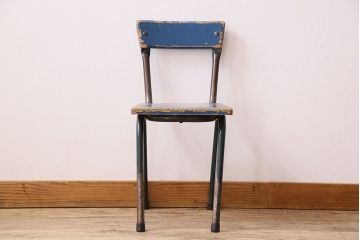 ヴィンテージ家具　イギリスビンテージ　ペイント　スクールチェア(チャイルドチェア)(1)