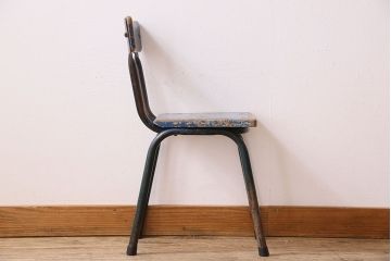 ヴィンテージ家具　イギリスビンテージ　ペイント　スクールチェア(チャイルドチェア)(1)