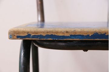 ヴィンテージ家具　イギリスビンテージ　ペイント　スクールチェア(チャイルドチェア)(1)