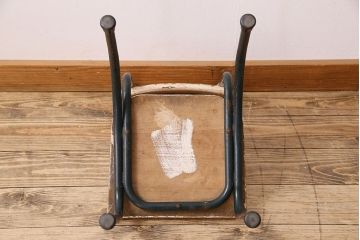 ヴィンテージ家具　イギリスビンテージ　ピンクペイント　スクールチェア(チャイルドチェア)(1)