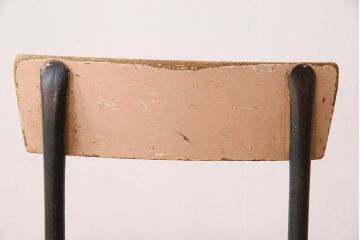 ヴィンテージ家具　イギリスビンテージ　ピンクペイント　スクールチェア(チャイルドチェア)(2)