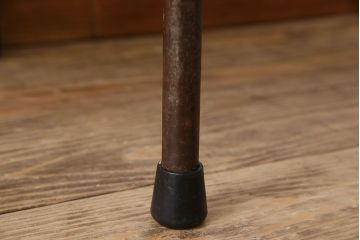 ヴィンテージ家具　イギリス　鉄脚スクールチェア(チャイルドチェア、キッズチェア、アームチェア、ダイニングチェア、板座チェア、ベビーチェア、こども椅子、子どもイス、ビンテージ、英国)(3)(R-024503)