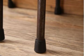 ヴィンテージ家具　イギリス　鉄脚スクールチェア2脚セット(チャイルドチェア、キッズチェア、アームチェア、ダイニングチェア、板座チェア、ベビーチェア、こども椅子、子どもイス、ビンテージ、英国、バラ売り可能)(R-024506)