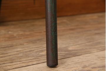 ヴィンテージ家具　イギリス　鉄脚スクールチェア(チャイルドチェア、キッズチェア、アームチェア、ダイニングチェア、板座チェア、ベビーチェア、こども椅子、子どもイス、ビンテージ、英国)(1)