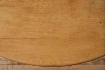 ヴィンテージ家具　半円型天板　鉄脚スクールデスク(キッズデスク)　イギリス　ビンテージ(1)