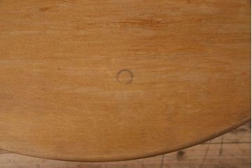 ヴィンテージ家具　半円型天板　鉄脚スクールデスク(キッズデスク)　イギリス　ビンテージ(2)