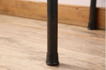 ヴィンテージ家具　半円型天板　鉄脚スクールデスク(キッズデスク)　イギリス　ビンテージ(2)