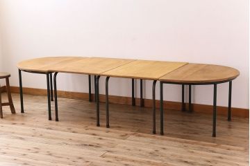 ヴィンテージ家具　鉄脚スクールデスク(キッズデスク)　イギリス　ビンテージ(2)